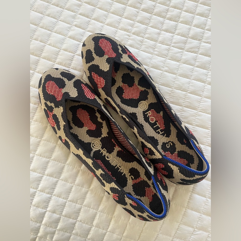 Rothy’s Round Toe Animal Print Flats - 8